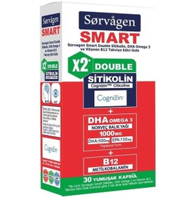 Resim Sorvagen Smart Double Sitikolin Dha 30 Kapsül 