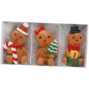 Resim Suntek Şömine Masası Tatili İçin 3 Parçalı Zencefilli Mini 