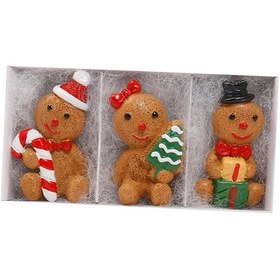 Resim Suntek Şömine Masası Tatili İçin 3 Parçalı Zencefilli Mini 