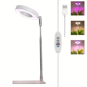 Resim Ayarlanabilir İç Mekan Bitki Yetiştirme Işığı, Tam Spektrumlu, Otomatik Açma/Kapama Zamanlayıcılı - USB ile Çalışır, Pil Gerektirmez, Ev & Ofis Bahçeciliği, İç Mekan Bitki Bakımı için İdeal | Ayarlanabilir Yetiştirme Işığı | USB ile Çalışan Lamba, Bitki Büyüme Işığı, Ev Bahçe Aleti 