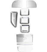 Resim Hyundai Tucson L 2021-2022 İç Panel Dekorasyon Seti, Abs Malzeme Vites Kapağı, 9 Parça, Gümüş Renkli, Korozyon Ve Çizik Dayanıklı 