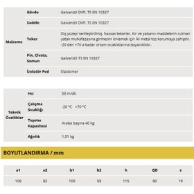Resim HİSTİCARET I Profil Kablo Arabası (K Tip) 