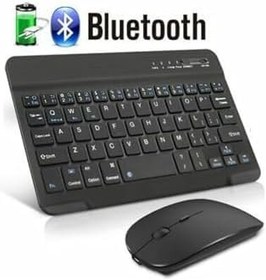 Resim Ipad Air 5. Nesil 10.9" Uyumlu Slim Şarjlı Bluetooth Klavye Ve Mouse Seti 