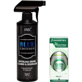 Resim Divortex Blue Edition Susuz Motor Temizleme + Klima Fresh(Elma) 