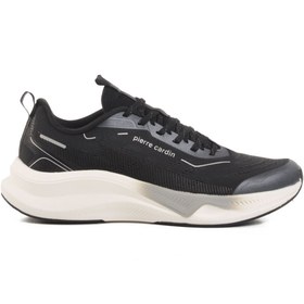 Resim Pierre Cardin Siyah Fileli Hafif Esnek Erkek Spor Ayakkabı PCI-11324 M 