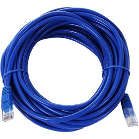 Resim internet bağlantı kablosu cat6 rj 45 ethernet kablosu 10m mavi 