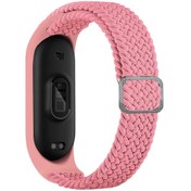 Resim Xiaomi Mi Band 3 Uyumlu KRD-49 Örgü Zore Kordon-Pembe 