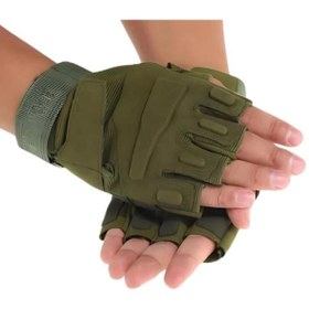 Resim SİNGLE SWORD Blackhawk Taktik Eldiven Askeri Eldiven Bisiklet Eldiveni Yarım Parmak Eldiven 