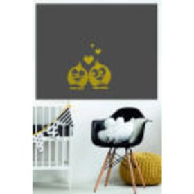 Resim Aşık Kuşlar Priz Sticker-Oto STICKER-18X18CM 