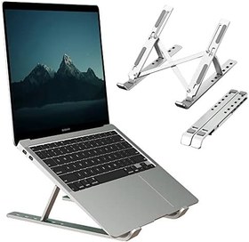 Resim SOLTECH Dizüstü Bilgisayar Standı, MacBook Dizüstü Bilgisayar Tutacağı, Ayarlanabilir Ergonomik Katlanabilir Taşınabilir Alüminyum Stand, MacBook iPad Tablet, Dizüstü Tablet e-Kitap Yükselticisi, 