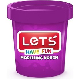 Resim Let's Tek Renk Oyun Hamuru Mor 115 Gr 