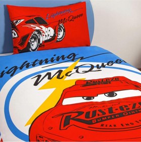 Resim Taç Cars McQueen Tek Kişilik Lisanslı Nevresim Takımı 