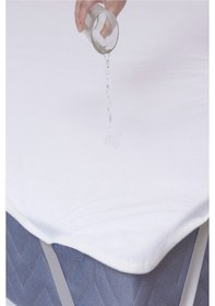 Resim Altın Karma Pamuk Sıvı Geçirmez Alez 60x120 Cm Bebe Çocuk Beyaz 