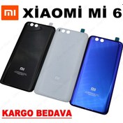 Resim Xiaomi Mi 6 Arka Kapak Batarya Pil Kapağı Cam 