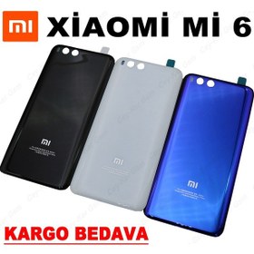 Resim Xiaomi Mi 6 Arka Kapak Batarya Pil Kapağı Cam 