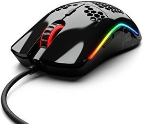 Resim Glorious Model D GD-GBLACK RGB Parlak Siyah Kablolu Oyuncu Mouse 