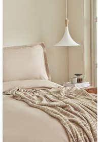 Resim Karaca Home Weena Çift Kişilik Krep Nevresim Jakar Pike Takımı Bej 200.22.05.0212 Bej 