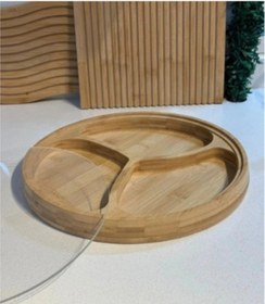 Resim Kapaklı 3 Bölmeli Çerezlik Renkli 