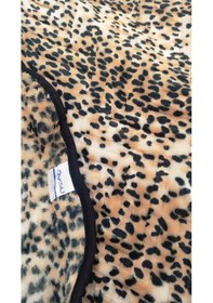 Resim Aksu Safari Çift Kişilik Embos Vizon Battaniye 200x240 Leopar Bej Bej 
