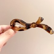 Resim Kelebek Fiyonklu Dikey Yüksek At Kuyruğu Tutucu, Orta Boy Kaymaz Saç Tokası Ağ Ünlü Stili Pençe Barrette 