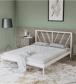 Resim Metalia Gm 227 Gözde Dublex Metal Karyola Beyaz 140x190 