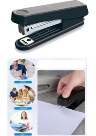 Resim Masa Üstü Ofis Paketi 18 Parça Fotokopi Kağıdı Metal Evrak Rafı Metal Kalemlik Zımba Makinesi Teli Delegeç Çöp Kovası Küp Notluk 