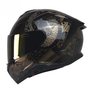 Resim MTS X-340 FULL FACE GÜNEŞ VİZÖRLÜ KASK (GOLDY) 