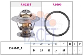 Resim TERMOSTAT (87°) A6 2,0 94 97 ESCORT 1,6D 84 85 CORDOBA TOLEDO GOLF I 1,6 / 1,8 94 99 