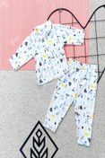 Resim Kızıldereli Desenli Önden Çıtçıtlı,gömlek Yakalı Erkek Bebek Pijama Takım ka9855153 