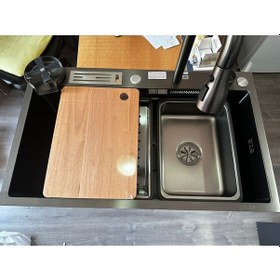 Resim Fleko Teknolojik Eviye Seti Şelale Eviye Inox Çelik Batarya Mutfak Evyesi 3 Fonksiyonlu Bataryası Dahil Diğer 