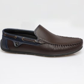 Resim zincirport Erkek Kahve Lacivert Rog Loafer Ayakkabı 