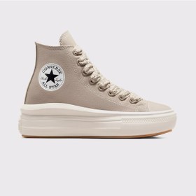 Resim Converse Chuck Taylor All Star Move Platform Unisex Bej Sneaker Düz A08307c Bej 