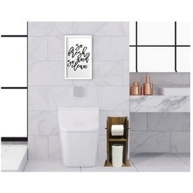Resim Bk Home Doğal Masif Ahşap Tuvalet Kağıtlığı Ve Dekoratif Ahşap Be (551052334) 