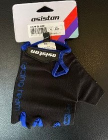 Resim Asistan Siyah Mavi Kısa Parmak Bisiklet Eldiveni XL-Beden / Bisiklet 