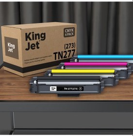 Resim Kingjet Brother Uyumlu Mfc-l3730cdn Yüksek Kapasiteli 4 Renk Takım Uyumlu Toner Tn-277 