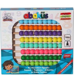 Resim OtoTech 8455 Ahşap Ayaksız Abaküs 