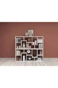 Resim MUSVENUS Sigma Raf-çok Amaçlı Dekoratif Raf Kitaplık 