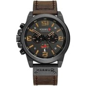 Resim Yingfu Erkek Curren 8314 Klasik Deri Kayışlı Kol Saati - 6 Renk Seçeneği Su Geçirmez Çok Renkli 