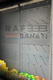 Resim Fon Kancası Delikli Pano Kancası 10 cm - Askı Kanca Raf Askısı Aksesuar Tel Askı Raf Kancası (25) 