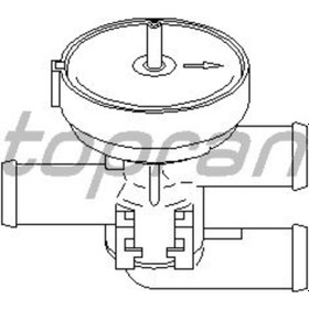 Resim TOPRAN 206241001 Soğutma Valfi (Opel: Astra F Corsa B Vectra A-B) 