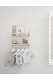 Resim OlcayAksesuar Montessori Kitaplık Ahşap Duvar Rafı 50 Cm 1 Adet 