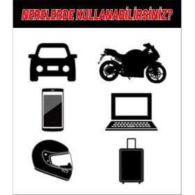 Resim Hediyene Bak Arabada Bebek Var Araba, Motorsiklet, Kask, Laptop, Cam Sticker 