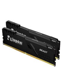 Resim KINGSTON 16GB 5600MT/s DDR5 CL36 DIMM (Kit of 2) Beast Black EXPO Turkey KF556C36BBEK2-16TR - RAM 