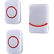 Resim Rogfer Cmf1188-21 Usb Güç Ev Kablosuz Kapı Zili Uzaktan Kumanda Akıllı Yanıp Sönen Kapı Zili Arayan 