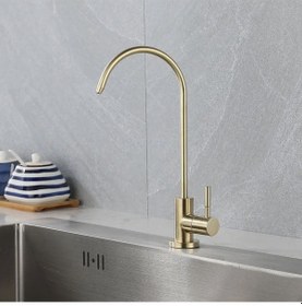 Resim Su Arıtma Musluğu Mat Gold Yeni Ankastre Model Ithal 
