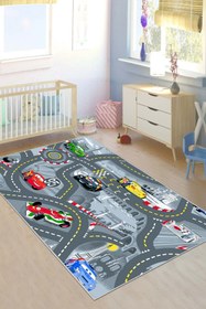 Resim df home Çocuk odası Genç odası Oyun Halısı Kaymaz Taban Yıkanabilir KC33 