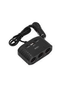 Resim 3 Lü Çakmak Soketi 120w Çakmaklık Çoğaltıcı 2 Usb 1 Type-c Araç Şarj Cihazı Çakmak Çoklayıcı 