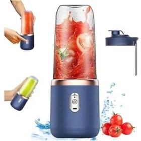 Resim Abnturk Taşınabilir Meyve Sıkacağı Blender 6 Bıçaklı 300 ml 2 Bardaklı USB Şarj Edilebilir 