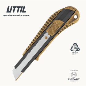 Resim UTTIL Aura Natura Nmuk03-an %40 Ahşap Gövdeli 18mm Maket Bıçağı 