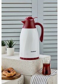 Resim Cooker Cam Hazneli Termos 1,3 Litre Renkli 